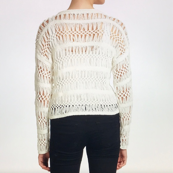 Cut25 open macrame pullover sweater S - Picture 12 of 16
